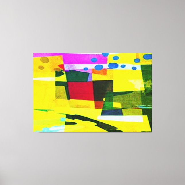 LJUSA FÄRGER 3-panelens hemmakontot Canvas Wall Ar (Framsida)