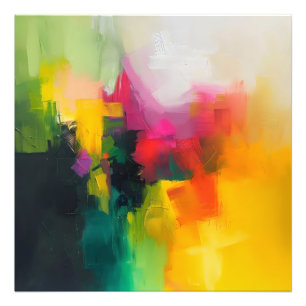 Ljusa färger Abstrakt Fototryck