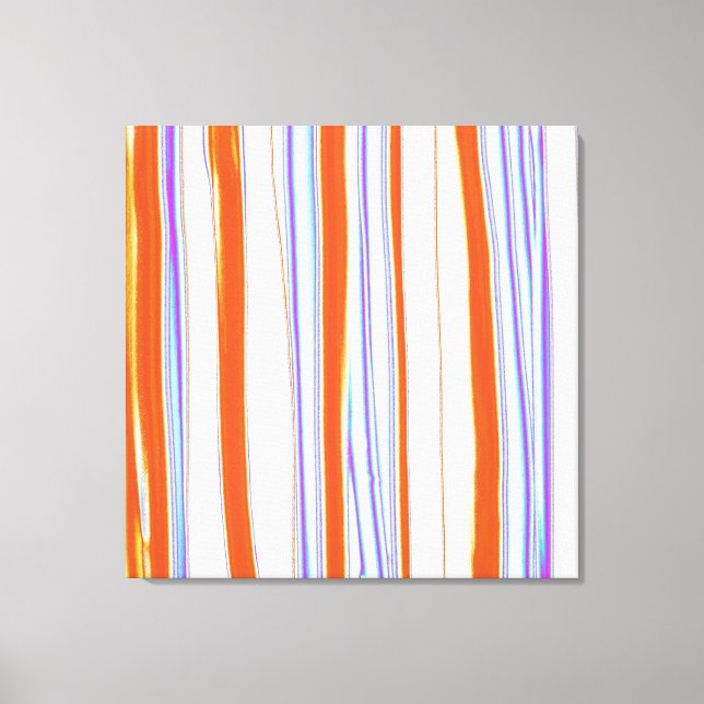 Ljusa färger akrylmålning med stripe-Abstrakt Canvastryck (Framsida)
