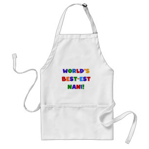 Ljusa färger bästa Nani T-shirts och gåvor Förkläde