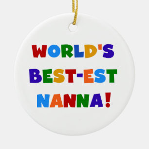 Ljusa färger bästa Nanna Tshirts Julgransprydnad Keramik