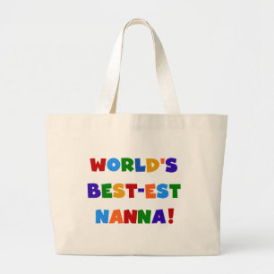 Ljusa färger bästa Nanna Tshirts Jumbo Tygkasse