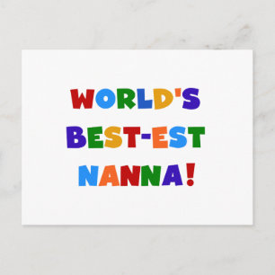 Ljusa färger bästa Nanna Tshirts Vykort