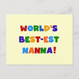 Ljusa färger bästa Nanna Tshirts Vykort