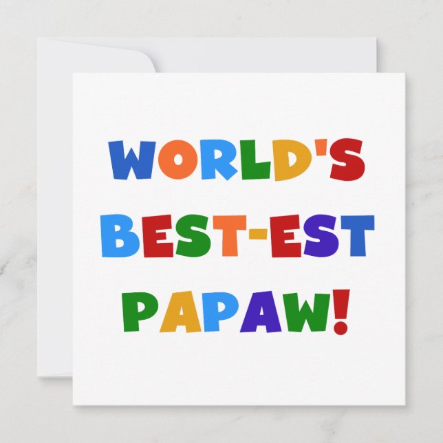 Ljusa färger bästa papaw-skjortor och gåvor (Framsida)
