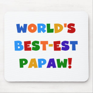 Ljusa färger bästa papaw-skjortor och gåvor musmatta