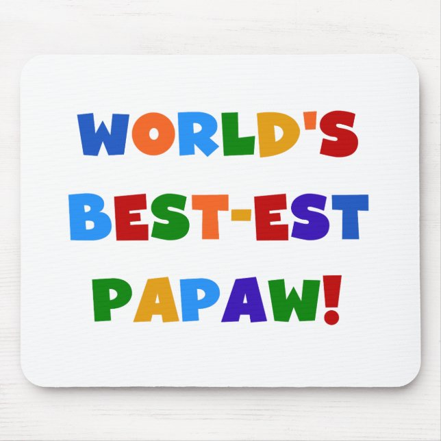 Ljusa färger bästa papaw-skjortor och gåvor musmatta (Framsidan)