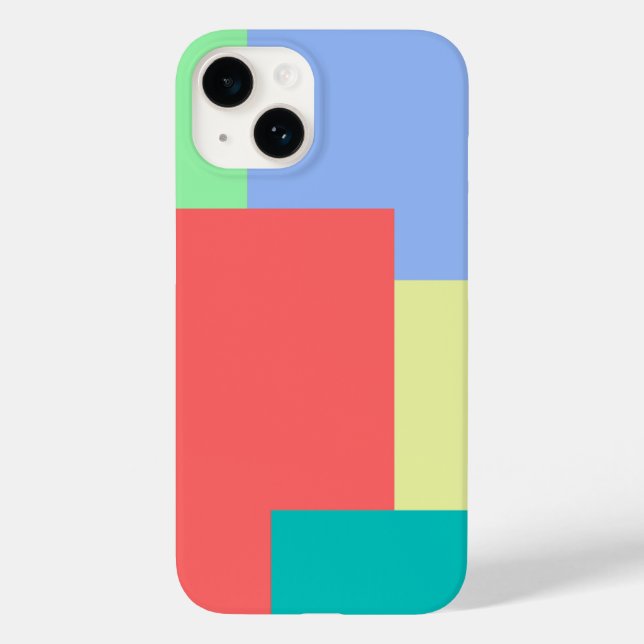 Ljusa färger för minimalistiskt geologiskt block F (Baksida)