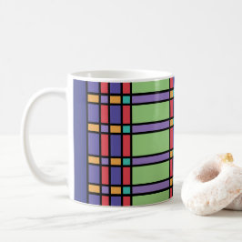 Ljusa färger glasskikt kaffemugg
