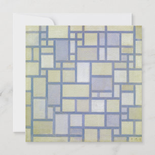 Ljusa färger Grått Linjer   Piet Mondrian  