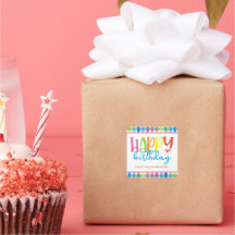 Ljusa färger Grattis på födelsedagen-gåshölje