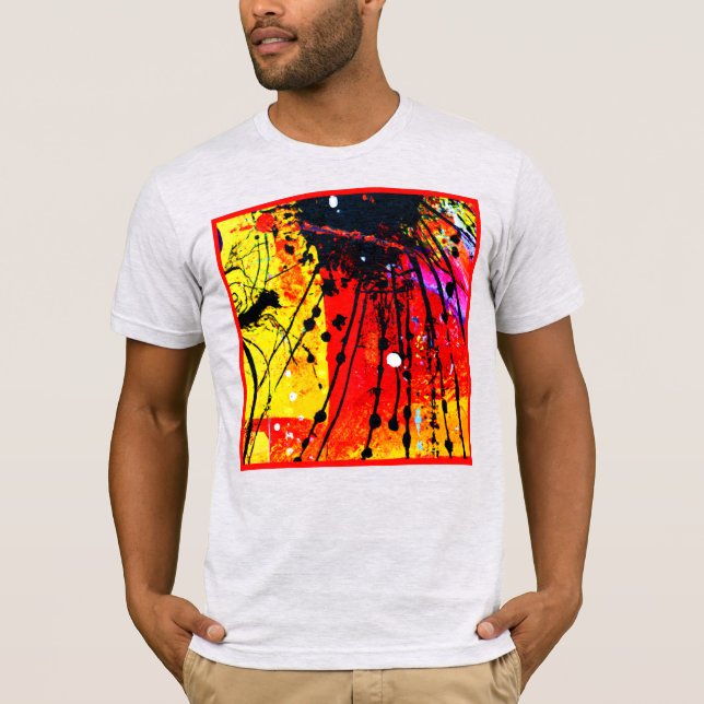 Ljusa färger Mönster-målning. Köp nu T Shirt (Framsida)