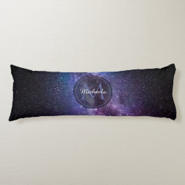 Ljusa färger, personaliserbart, monogram kroppskudde