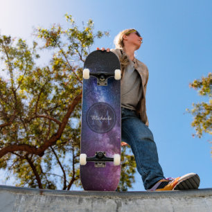 Ljusa färger, personaliserbart, monogram mini skateboard bräda 18,5 cm