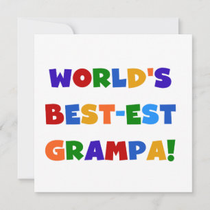 Ljusa färger världens bästa Grampa-gåvor