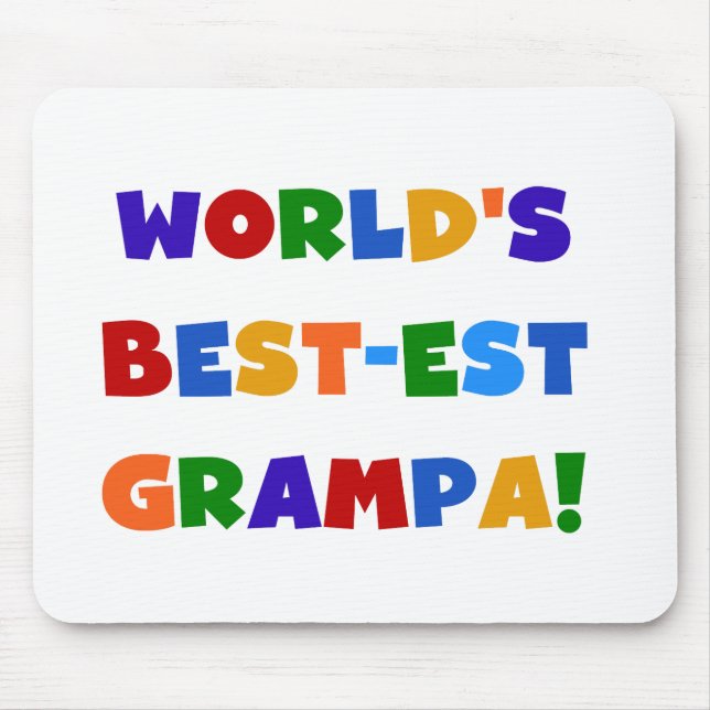 Ljusa färger världens bästa Grampa-gåvor Musmatta (Framsidan)