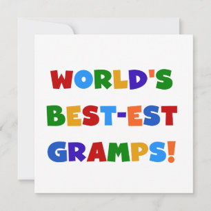 Ljusa färger världens bästa Gramps-gåvor