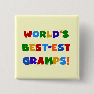 Ljusa färger världens bästa Gramps-gåvor Knapp