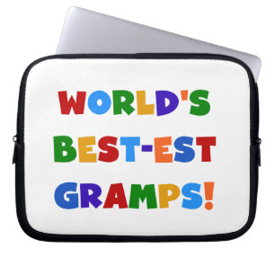 Ljusa färger världens bästa Gramps-gåvor Laptop Sleeve
