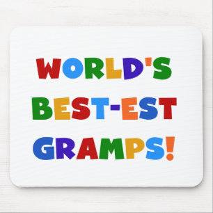 Ljusa färger världens bästa Gramps-gåvor Musmatta