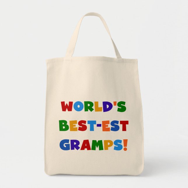 Ljusa färger världens bästa Gramps-gåvor Tygkasse (Framsidan)