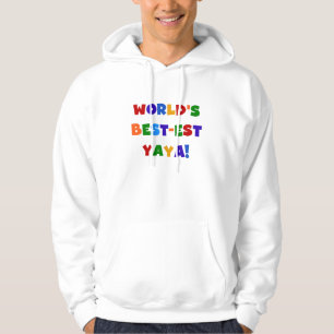 Ljusa färger världens bästa jayagåvor hoodie
