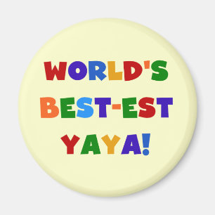 Ljusa färger världens bästa jayagåvor magnet