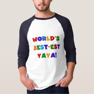 Ljusa färger världens bästa jayagåvor t shirt
