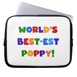 Ljusa färger världens bästa vallmogåvor laptop sleeve