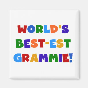 Ljusa färger världs Bäst-est Grammie gåvor Magnet