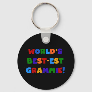 Ljusa färger världs Bäst-est Grammie gåvor Nyckelring