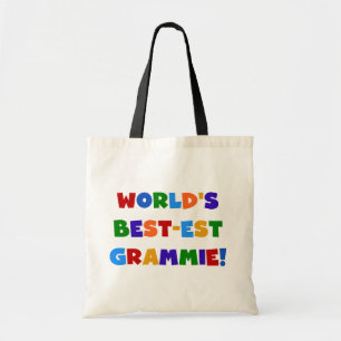 Ljusa färger världs Bäst-est Grammie gåvor Tygkasse