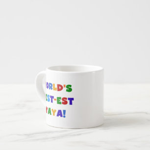 Ljusa färger världs Bäst-est Yaya gåvor Espressomugg