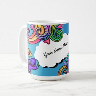 Ljusa färger, visuella dörrar, anpassningsbara kaffemugg