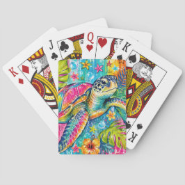 LJUSA FÄRGRIKA SOMMAR HAVSSKÖLDPADDOR CASINOKORT