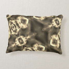 Ljusa fläckar och former i beige skuggor prydnadskudde