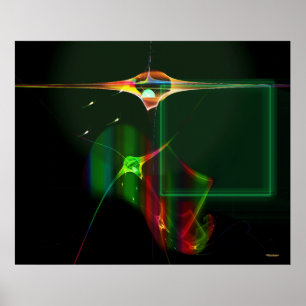 Ljusa frakter på zetaen Reticuli Poster
