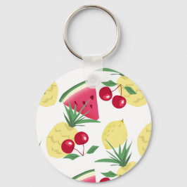 Ljusa frukter och bär på vitt. nyckelring