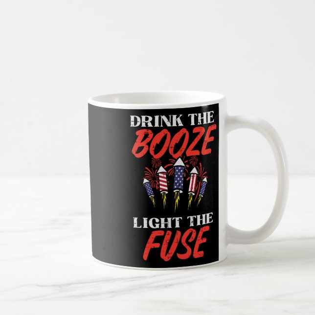 Ljusa Fuse Fireworks, fjortonde juli Kaffemugg (Höger)