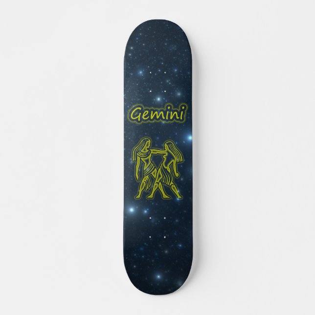Ljusa Gemini Mini Skateboard Bräda 18,7 Cm (Framsida)