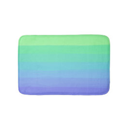 Ljusa Gröntar och blå övertoning Badrumsmatta