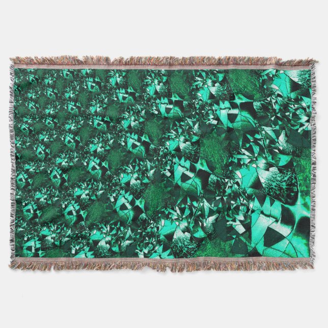 Ljusa gröntar och liknande symboler filt (Framsidan)