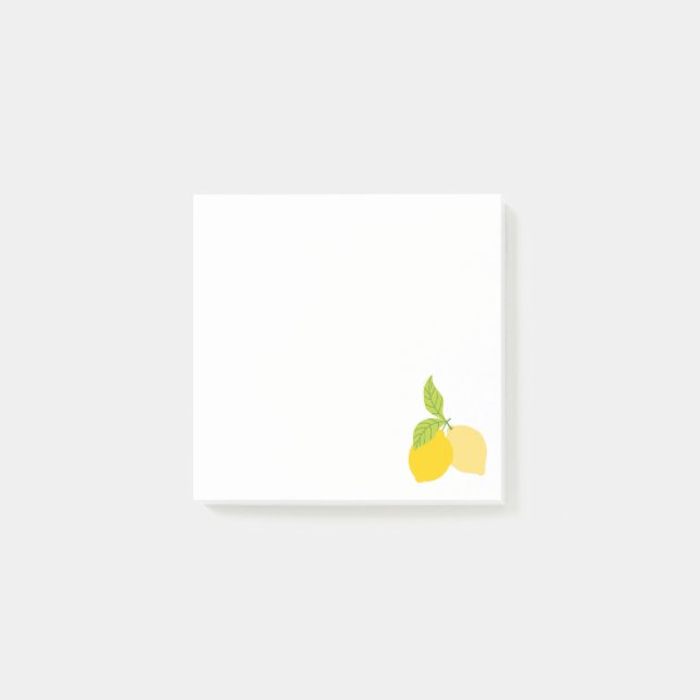 Ljusa Gulter Lemons Post-it Notes Block (Framsida)