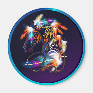 Ljusa hästmagneter magnet