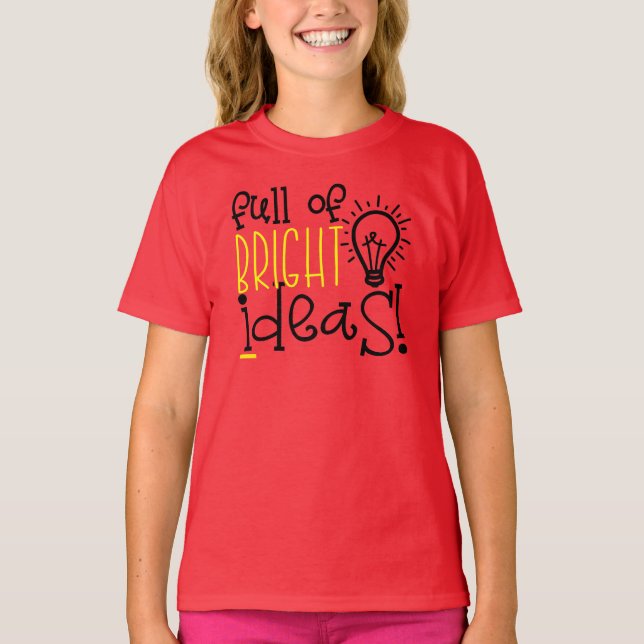 Ljusa ideal - Flickans Ringer T-Shirt (Framsida)