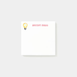Ljusa idéer bokför anteckningar post-it block