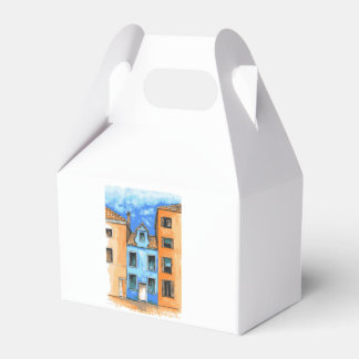 Ljusa italienska gator under Medelhavet sol Presentaskar