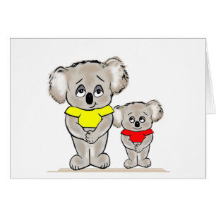Ljusa Koalas Hälsningskort
