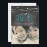 Ljusa kort för svart tavlajulfoto<br><div class="desc">Ljusa kort för svart tavlajulfoto skapade vid färgglada designer. Ta copyrightt på 2014</div>