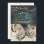 Ljusa kort för svart tavlajulfoto<br><div class="desc">Ljusa kort för svart tavlajulfoto skapade vid färgglada designer. Ta copyrightt på 2014</div>